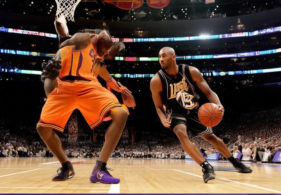 科比VS詹姆斯2009赛季巅峰对决：篮球传奇对决史(图1)